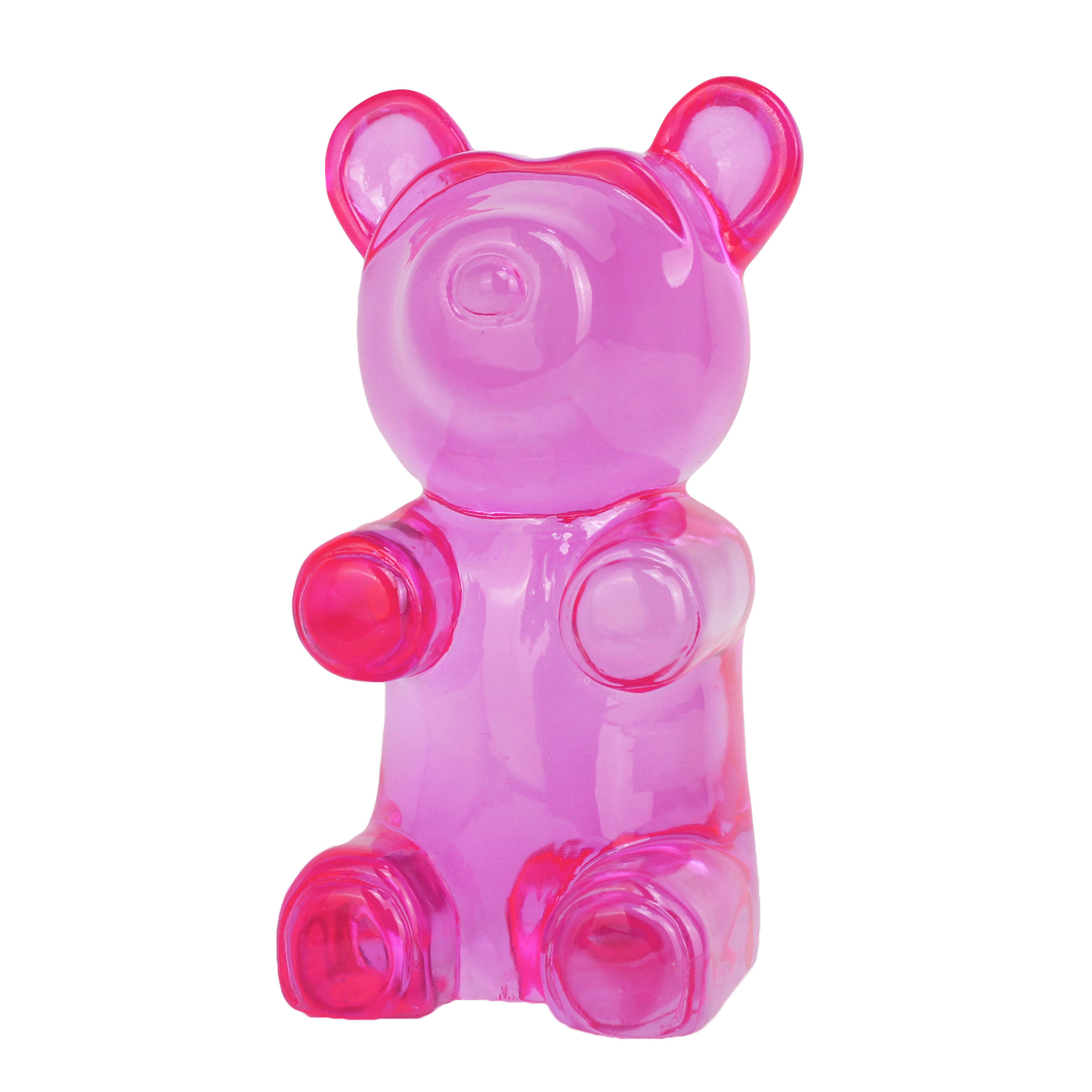 DEKOBÄR - Klar/Pink, Trend, Kunststoff (12/20/11cm) - Ambia Home