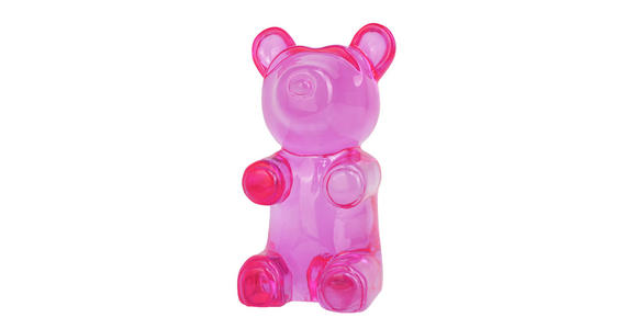 DEKOBÄR - Klar/Pink, Trend, Kunststoff (12/20/11cm) - Ambia Home