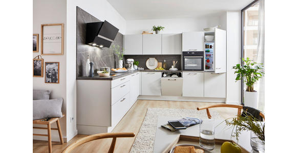 EINBAUKÜCHE   - Grau, Design, Holzwerkstoff - Novel