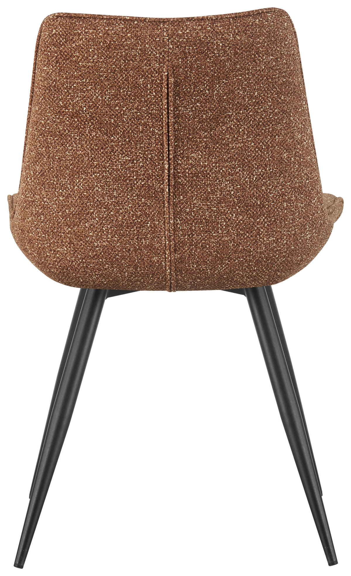 STUHL Leinenoptik Braun Pappel Sperrholz  - Schwarz/Braun, KONVENTIONELL, Holz/Textil (54/88/61,5cm) - MID.YOU