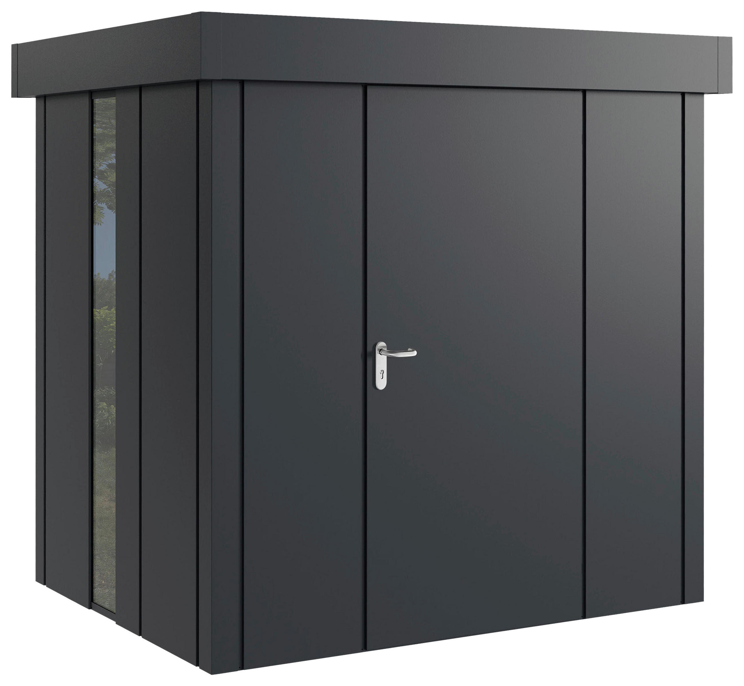 GERÄTEHAUS 229/220/181 cm  - Anthrazit, Basics, Metall (229/220/181cm)