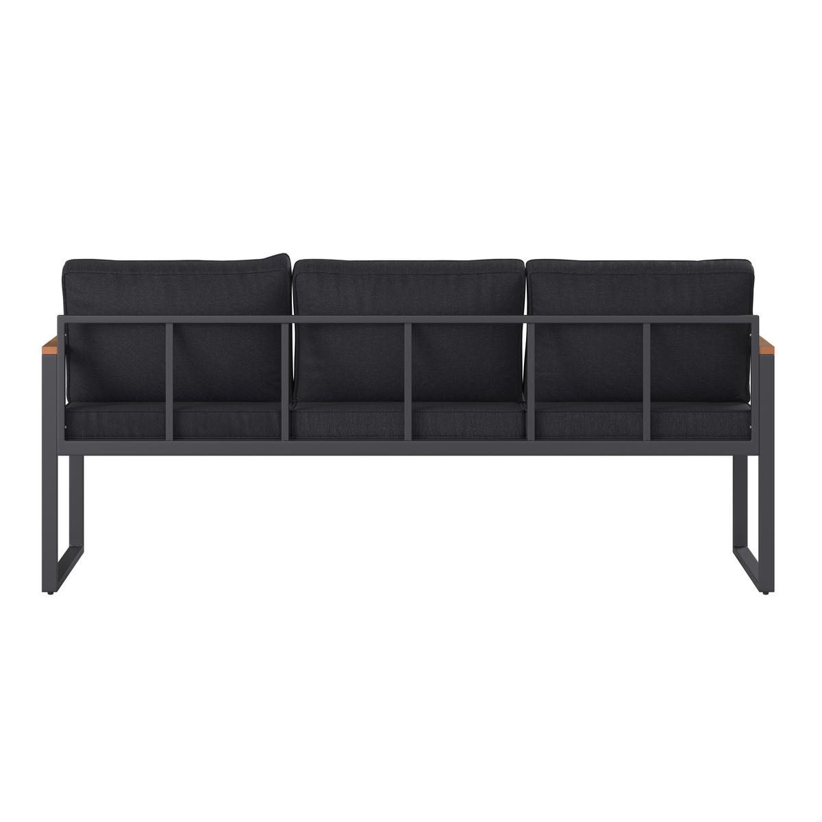VRTNA GARNITURA   metal, plastika, tekstil  siva, prirodne boje    - siva/prirodne boje, Moderno, metal/tekstil (180/71/65cm) - Ambia Garden