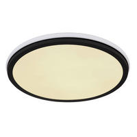 PLAFONIERĂ CU LED - opal/negru, Design, plastic/metal (45/7cm) - Globo