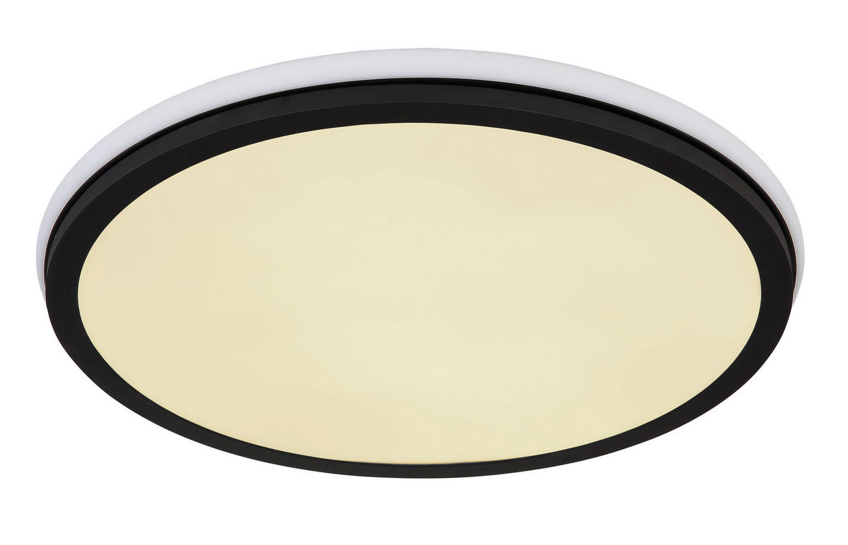 PLAFONIERĂ CU LED - opal/negru, Design, plastic/metal (45/7cm) - Globo