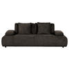 SCHLAFSOFA in Chenille Anthrazit  - Anthrazit/Schwarz, KONVENTIONELL, Kunststoff/Textil (235-255/80/116-138cm) - Carryhome