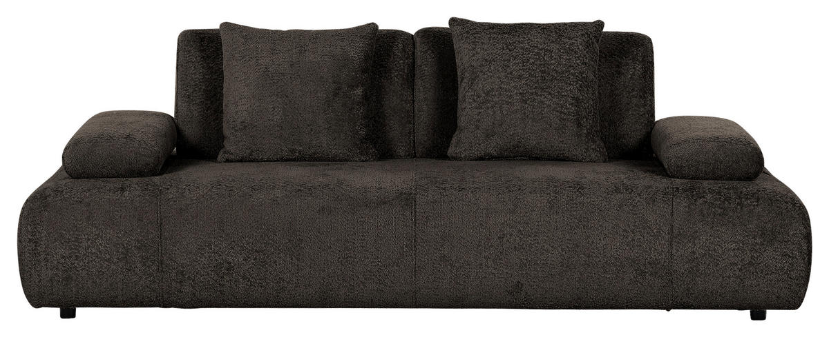 SCHLAFSOFA in Textil Anthrazit  - Anthrazit/Schwarz, Konventionell, Kunststoff/Textil (235-255/80/116-138cm) - Carryhome