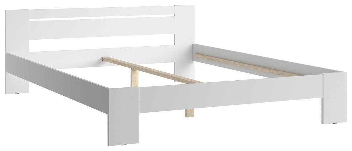 BETT 180/200 cm  in Weiß  - Weiß, KONVENTIONELL, Holzwerkstoff (180/200cm) - Carryhome
