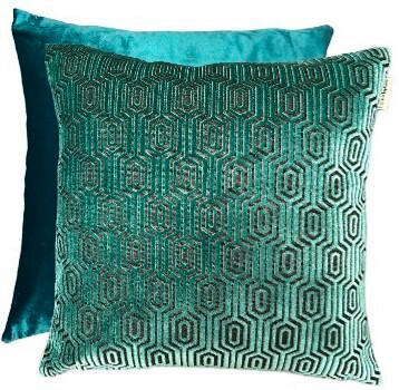 POTAH NA POLŠTÁŘ  45/45 cm - petrolej, Basics, textil (45/45cm) - Novel