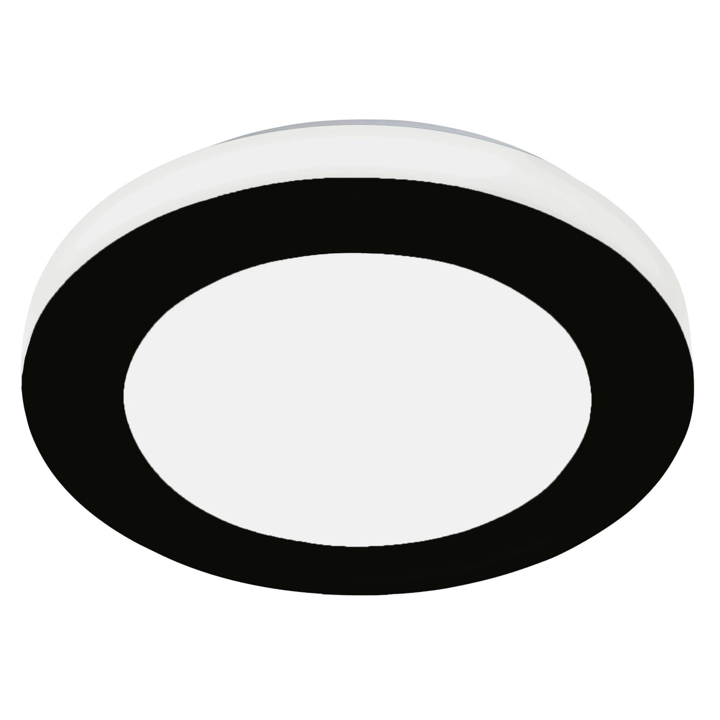 BADEZIMMER-DECKENLEUCHTE 30/10 cm   - Schwarz/Weiß, Basics, Kunststoff/Metall (30/10cm) - Celina