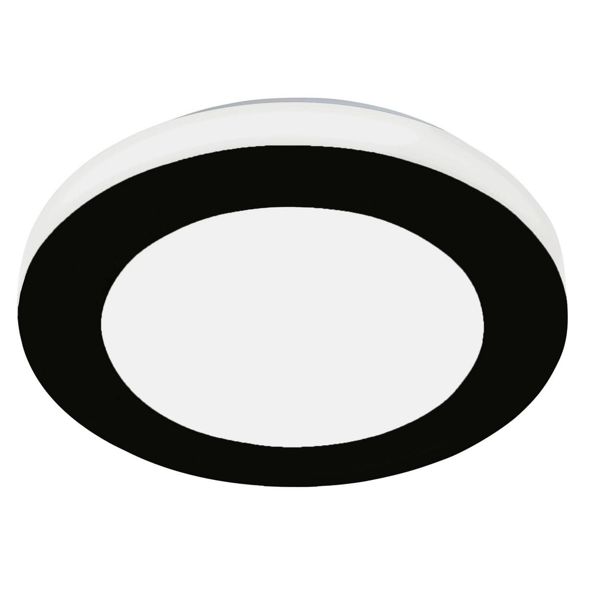 BADEZIMMER-DECKENLEUCHTE  30/10 cm    - Schwarz/Weiß, Basics, Kunststoff/Metall (30/10cm) - Celina