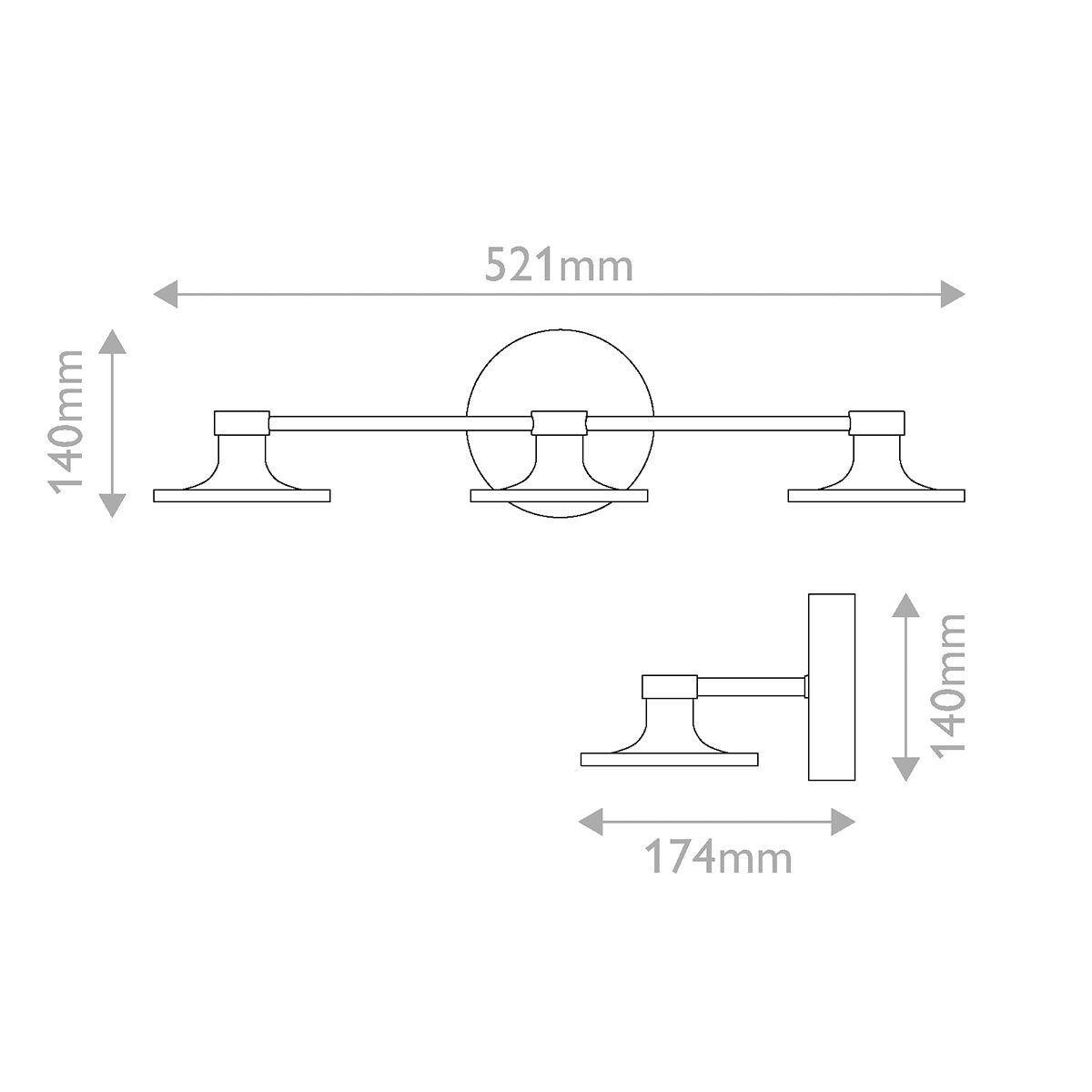 LED-WANDLEUCHTE Alora Mood 14/52,1/17,4 cm  - Messingfarben, Design, Kunststoff/Metall (14/52,1/17,4cm) - Elstead Lighting