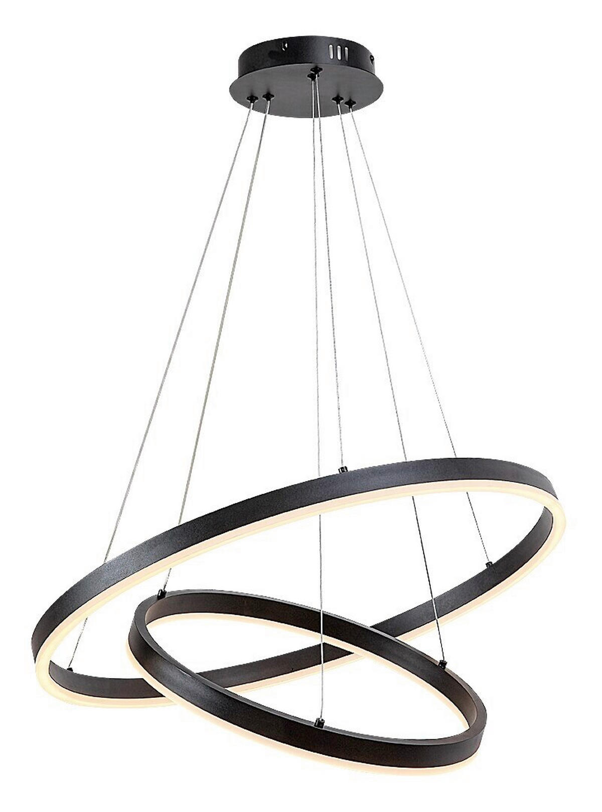 VISEČA NIHALNA LED-SVETILKA  Isaure //3000...6500 K// - črna/bela, Design, kovina/umetna masa (60/120cm)