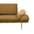 ECKSOFA  in Flachgewebe Currygelb  155/234 cm  - Currygelb/Schwarz, Design, Textil/Metall (155/234cm) - Dieter Knoll