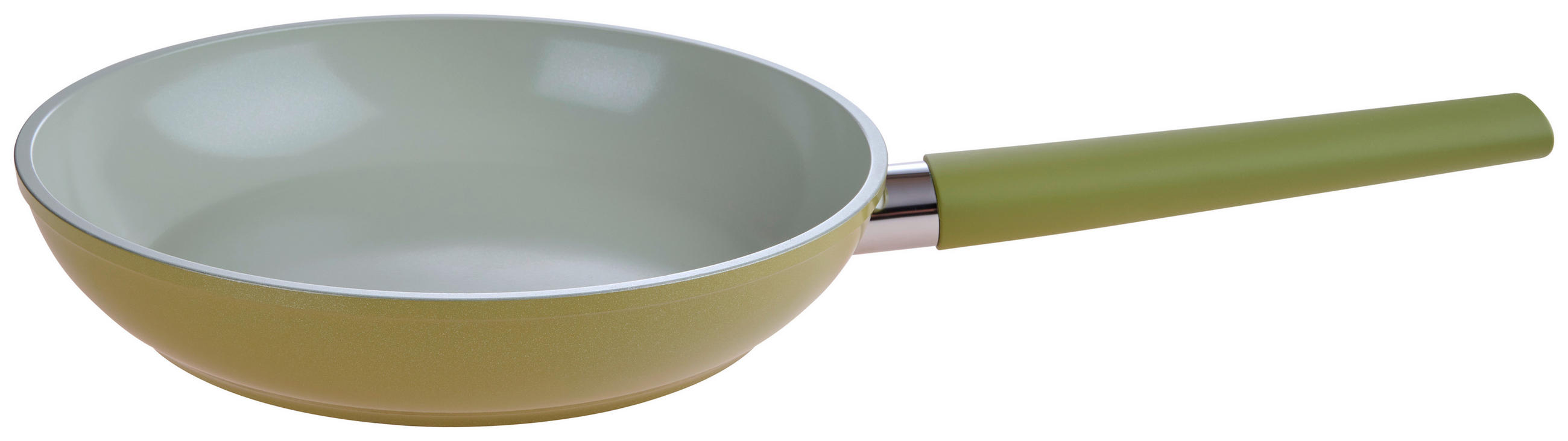PFANNE Colorful Kitchen Keramikbeschichtung  - Grün, LIFESTYLE, Kunststoff/Metall (24/4,8cm) - Homeware Profession.