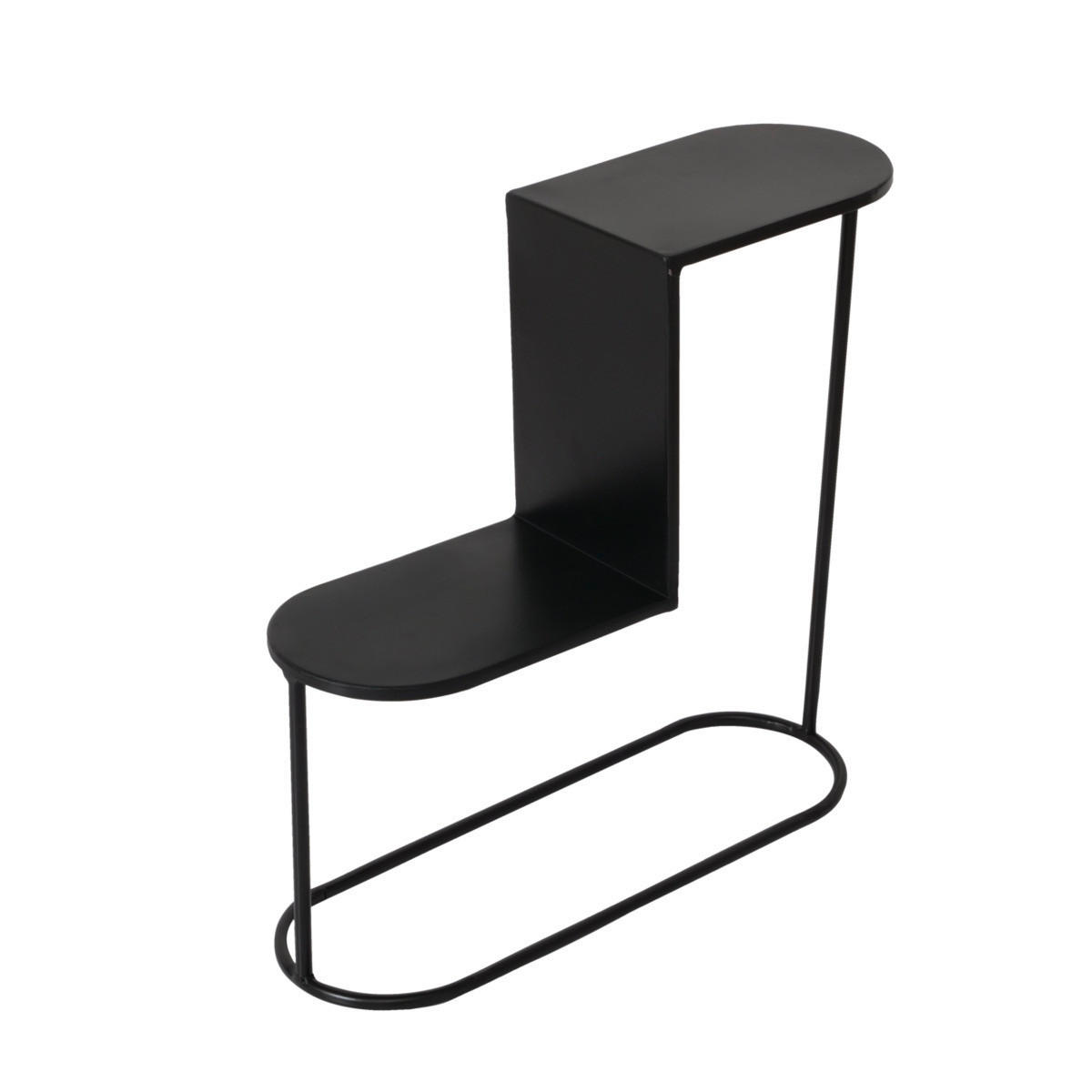 BLUMENTREPPE  - Schwarz, Basics, Metall (50/18/55cm) - Boltze Home