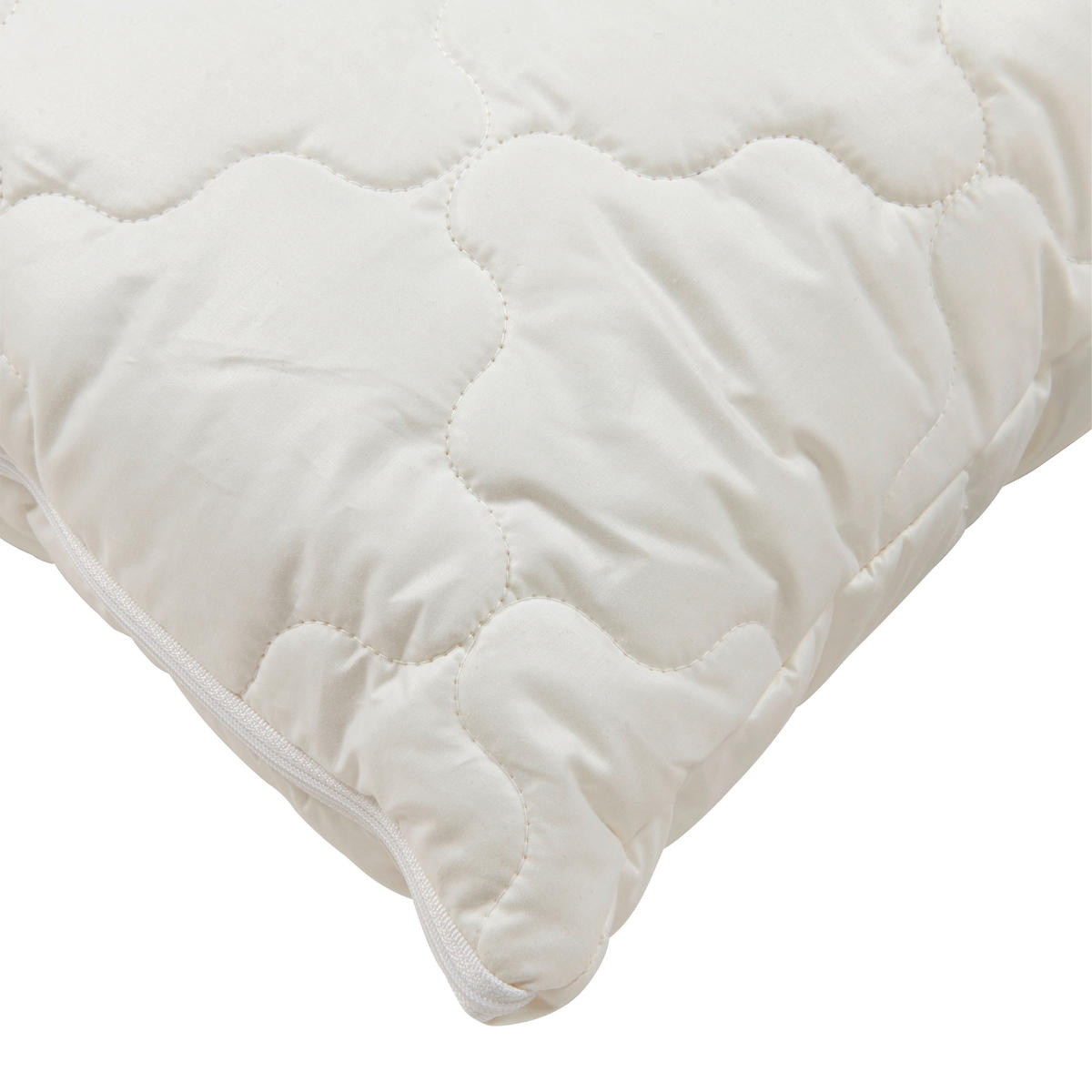 KOPFPOLSTER 70/90 cm  GOTS  - Weiß, Naturmaterialien/Textil (70/90cm) - Bio:Vio