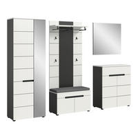 ELŐSZOBAFAL - fehér, Design, faalapú anyag (255/190/37cm) - Livetastic