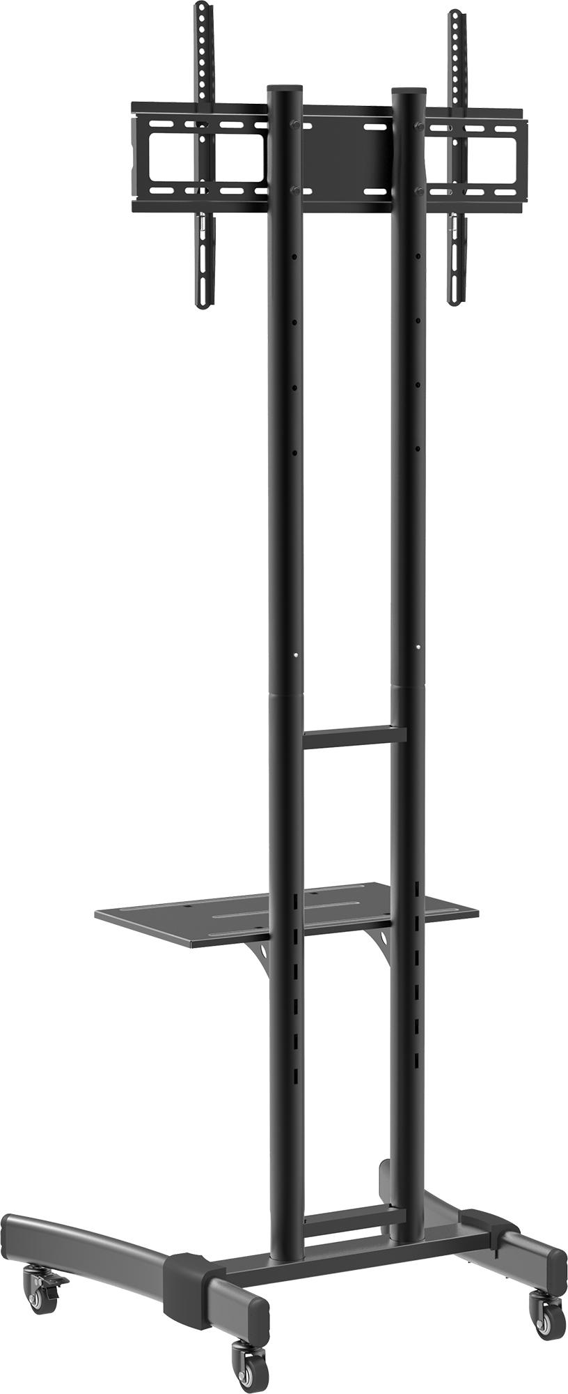 TV-RACK Metall Schwarz  - Schwarz, Basics, Metall (76/174/66cm) - MID.YOU