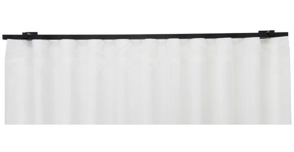 VORHANGSTANGENSET 160 cm - Schwarz, Design, Metall (160cm) - Homeware