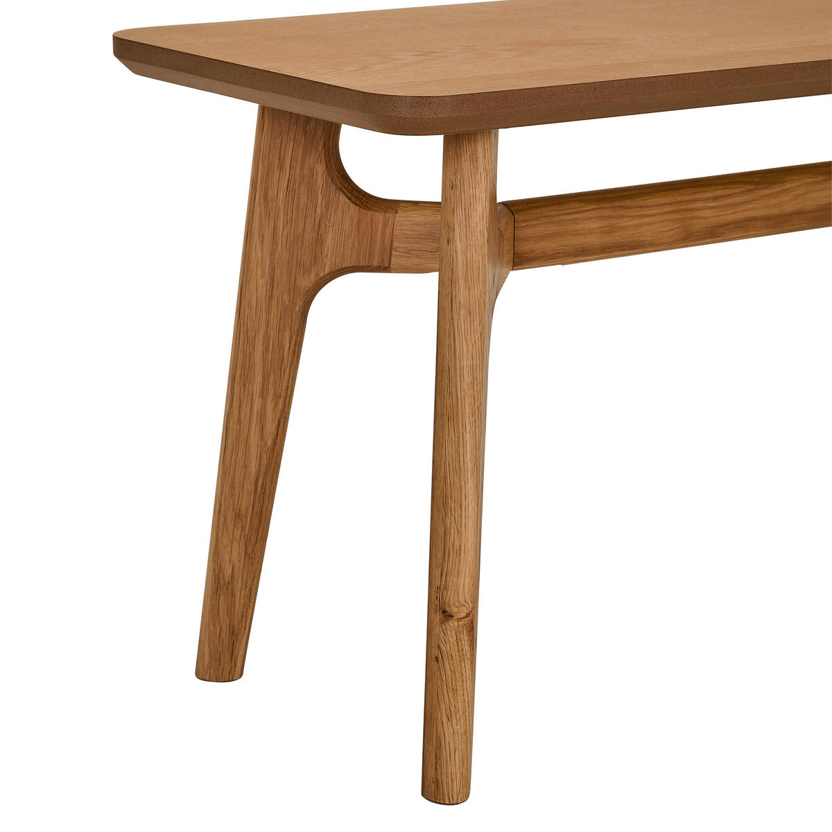 SITZBANK 120/45/35 cm Naturfarben Eiche furniert, massiv  - Naturfarben, Design, Holz (120/45/35cm) - Livetastic