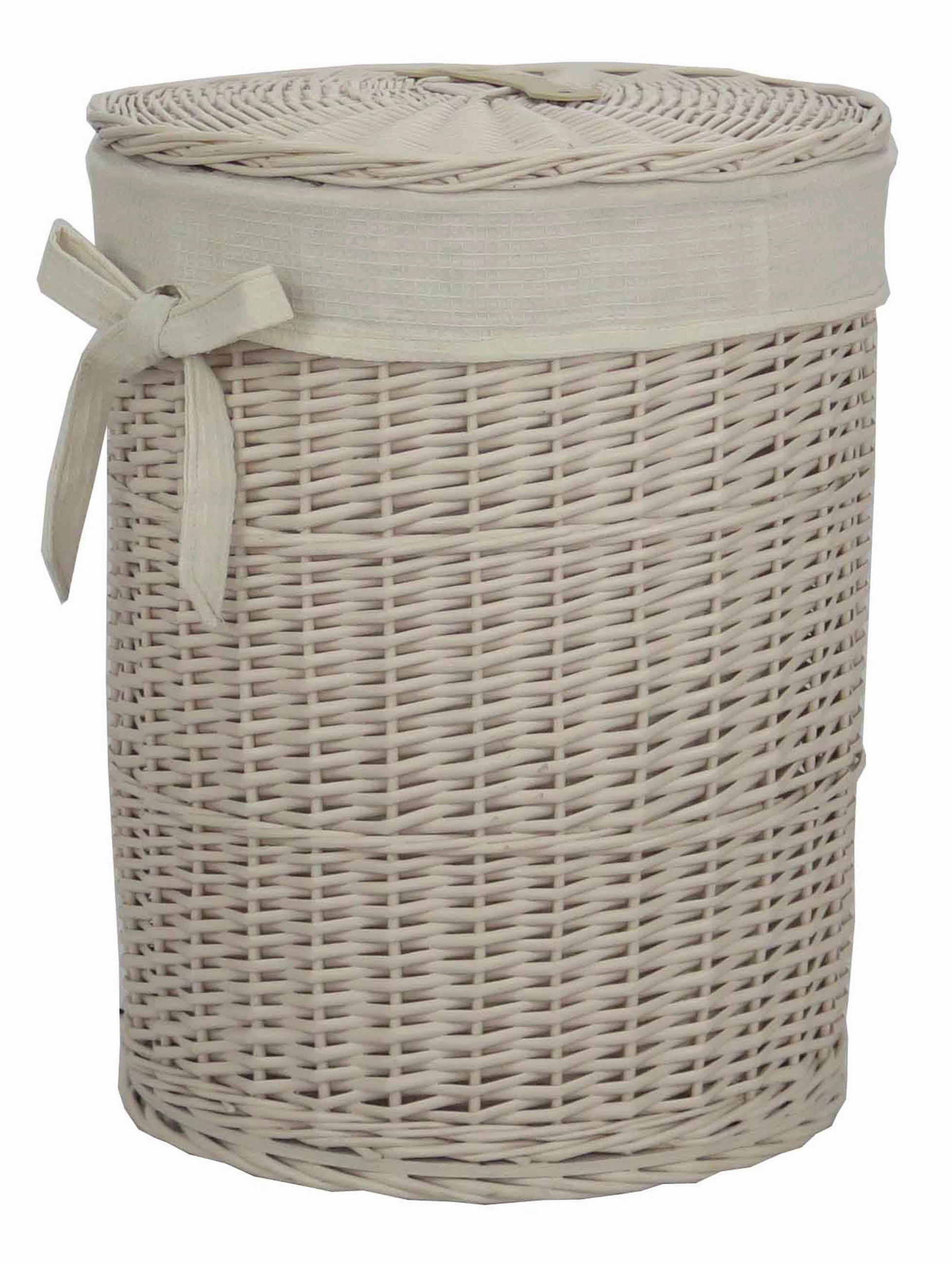 WÄSCHEKORB - Beige, Basics, Holz/Textil (36/46cm) - Landscape