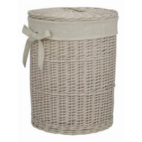WÄSCHEKORB - Beige, Basics, Holz/Textil (36/46cm) - Landscape
