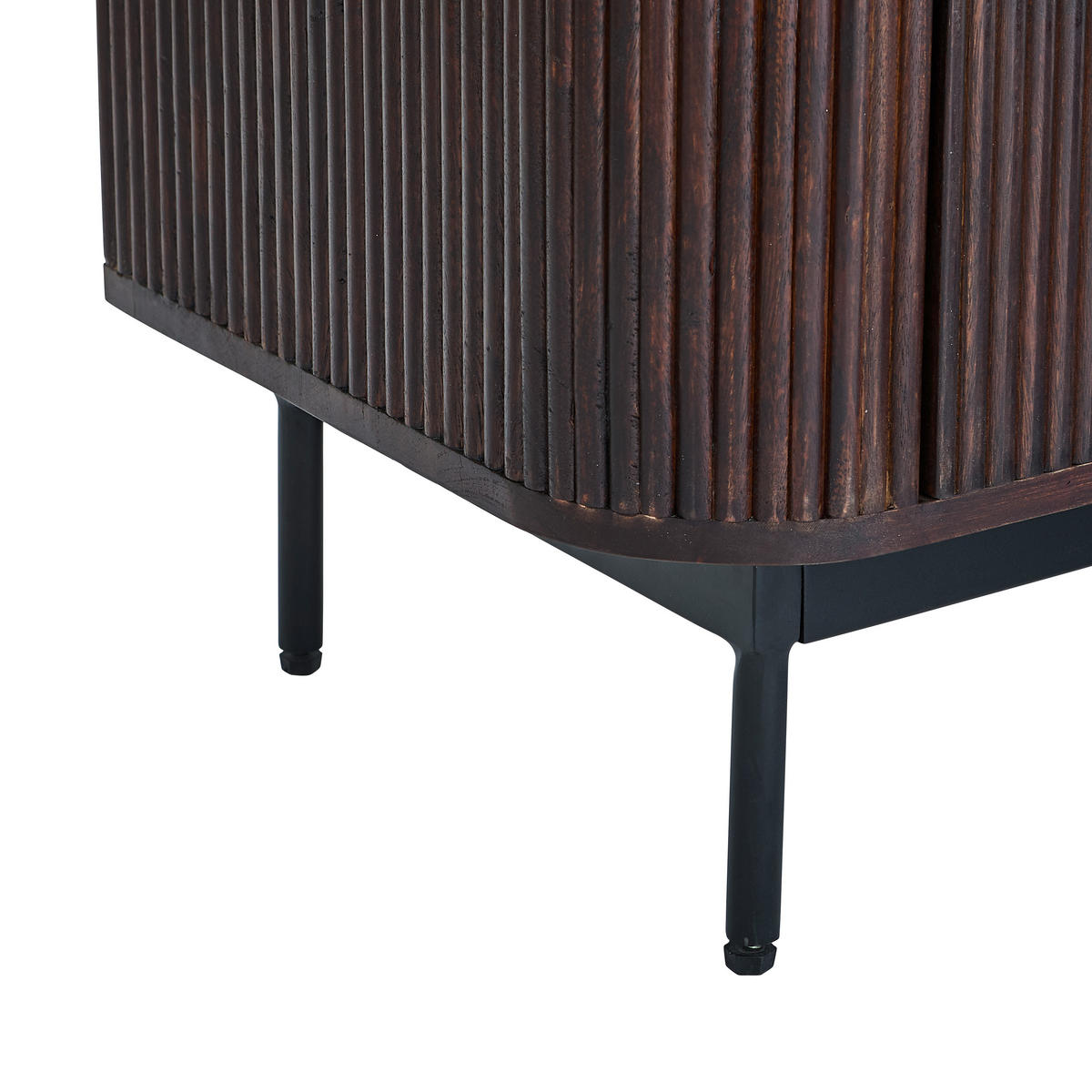 SIDEBOARD  140/85/40 cm 6 Schublade(n)  - Walnussfarben/Schwarz, KONVENTIONELL, Holz/Metall (140/85/40cm) - Livetastic