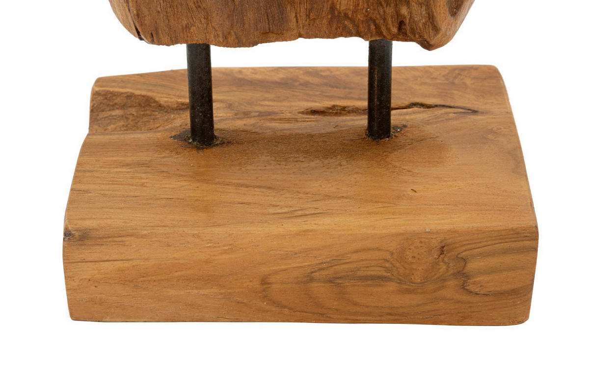 SKULPTUR - Braun, Basics, Holz (55/18/13cm)