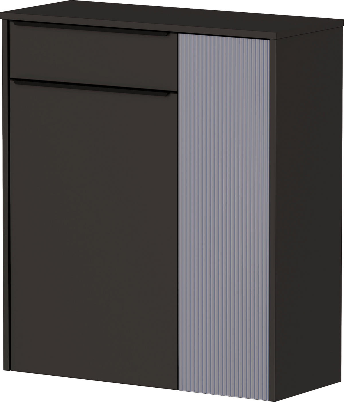 HÄNGESCHUHSCHRANK  in 84/95/34 cm  - Graublau/Anthrazit, Design, Glas/Holzwerkstoff (84/95/34cm) - Dieter Knoll