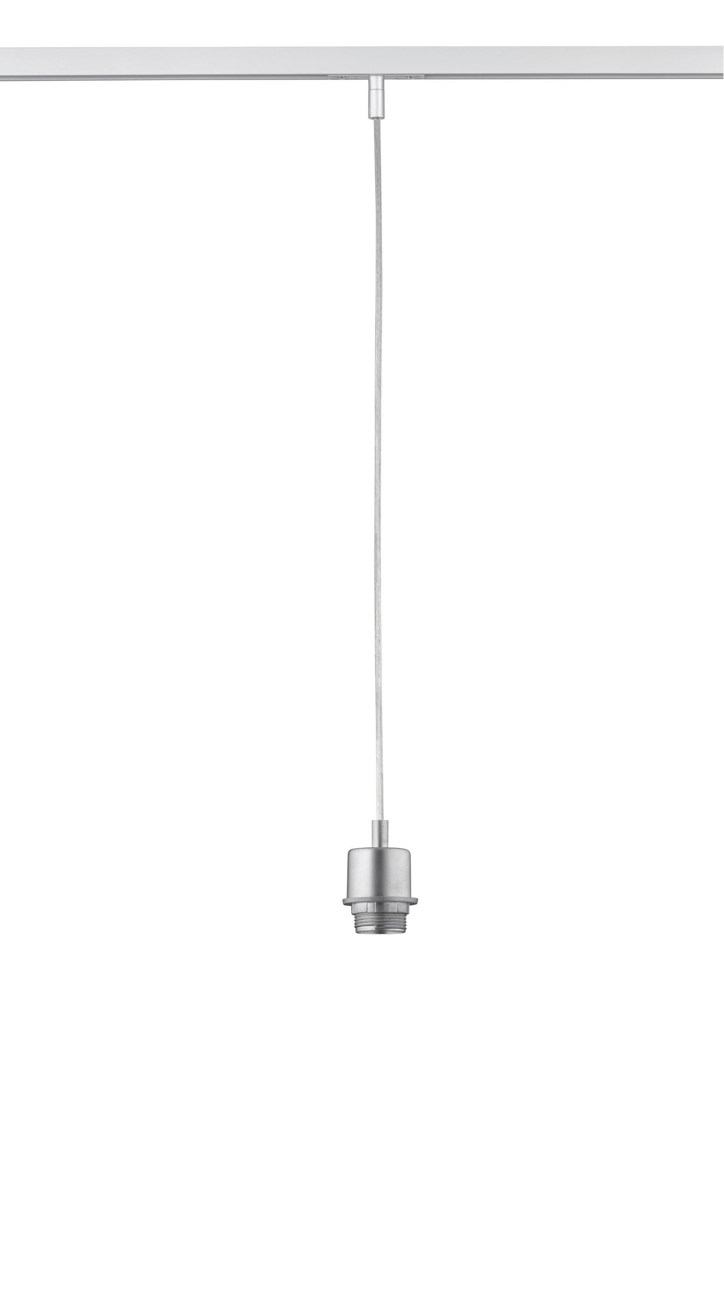 SCHIENENSYSTEM-HÄNGELEUCHTE - Nickelfarben, Basics, Metall (4,5/210cm) - Fischer & Honsel