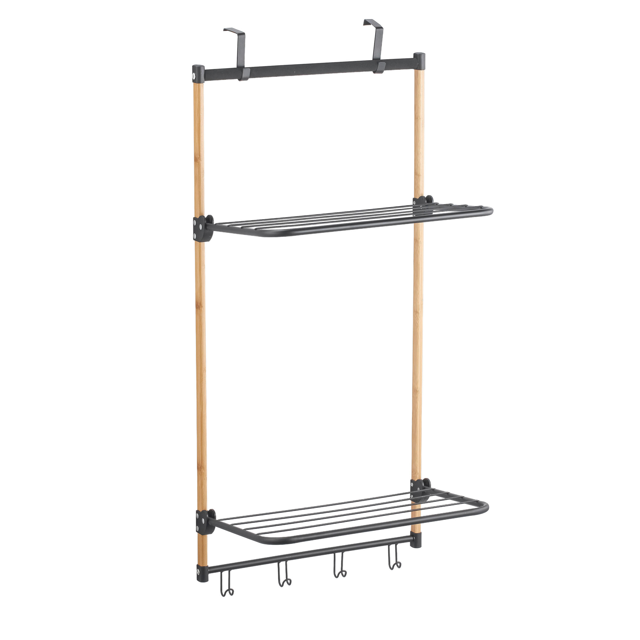 WÄSCHETROCKNER ZOE  - Schwarz, Basics, Metall (45/100/28cm) - MSV