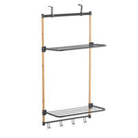 WÄSCHETROCKNER ZOE  - Schwarz, Basics, Metall (45/100/28cm) - MSV