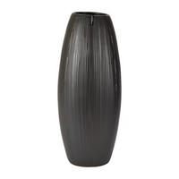 VÁZA, keramika, 46 cm - černá, Basics, keramika (21/46/16cm)