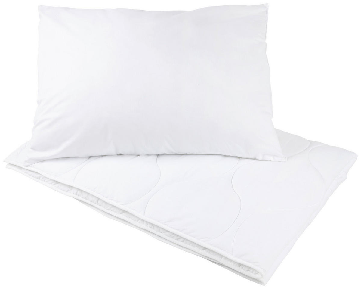 VANKÚŠ POD HLAVU, 70/90 cm - biela, Basics, textil (70/90cm) - Sleeptex
