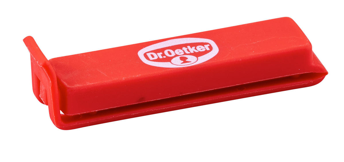 TASAKZÁRÓ CSIPESZEK  - piros/kék, Konventionell, műanyag - Dr.Oetker