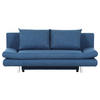 BÄDDSOFFA i flatväv blå  - kromfärg/blå, Design, textil/plast (194/73/91cm) - MID.YOU