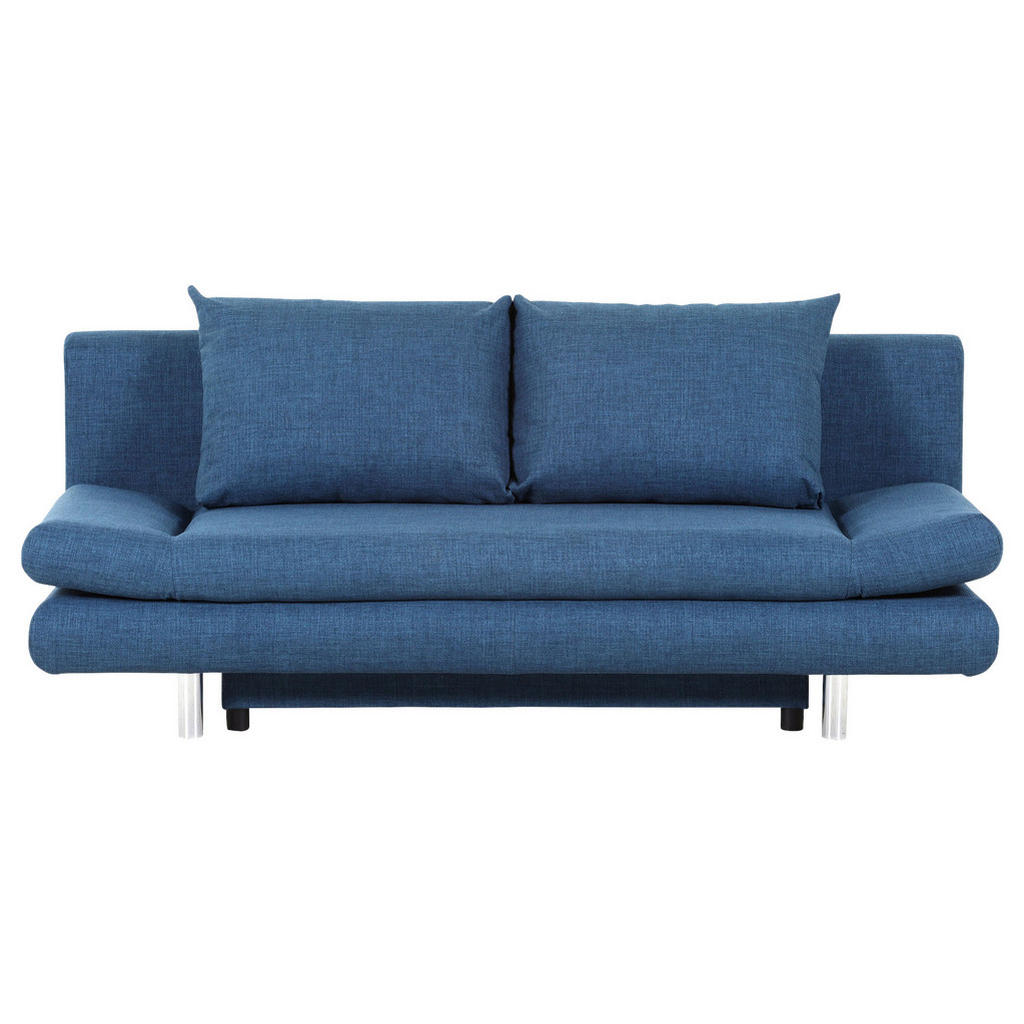 Schlafsofa Sorini, Blau B: 194 Cm