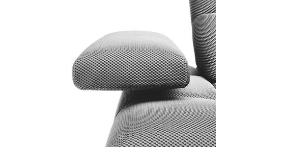 ECKSOFA in Struktur Grauweiß 313/233 cm - Grauweiß/Schwarz, Design, Kunststoff/Textil (313/233cm) - Emilio Belluti