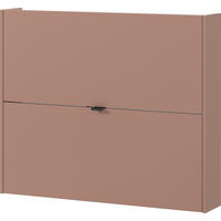 HÄNGESCHUHSCHRANK Eichefarben, Rotbraun  - Rotbraun/Eichefarben, Design, Holzwerkstoff/Metall (100/83/18cm)