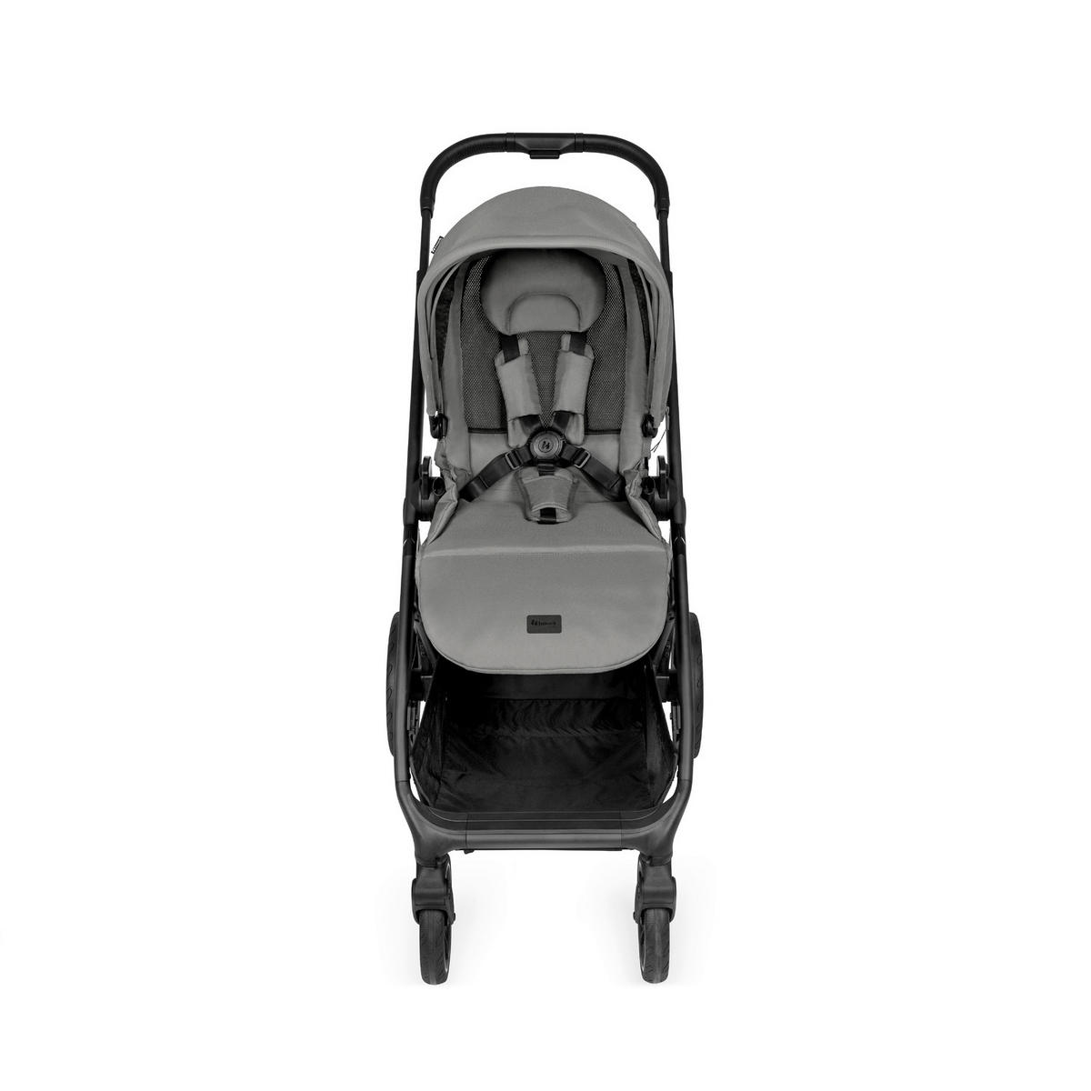 GESCHWISTERWAGEN Grow N Care  - Dunkelgrau/Schwarz, Basics, Textil/Metall (109/60/107-115cm) - Hauck
