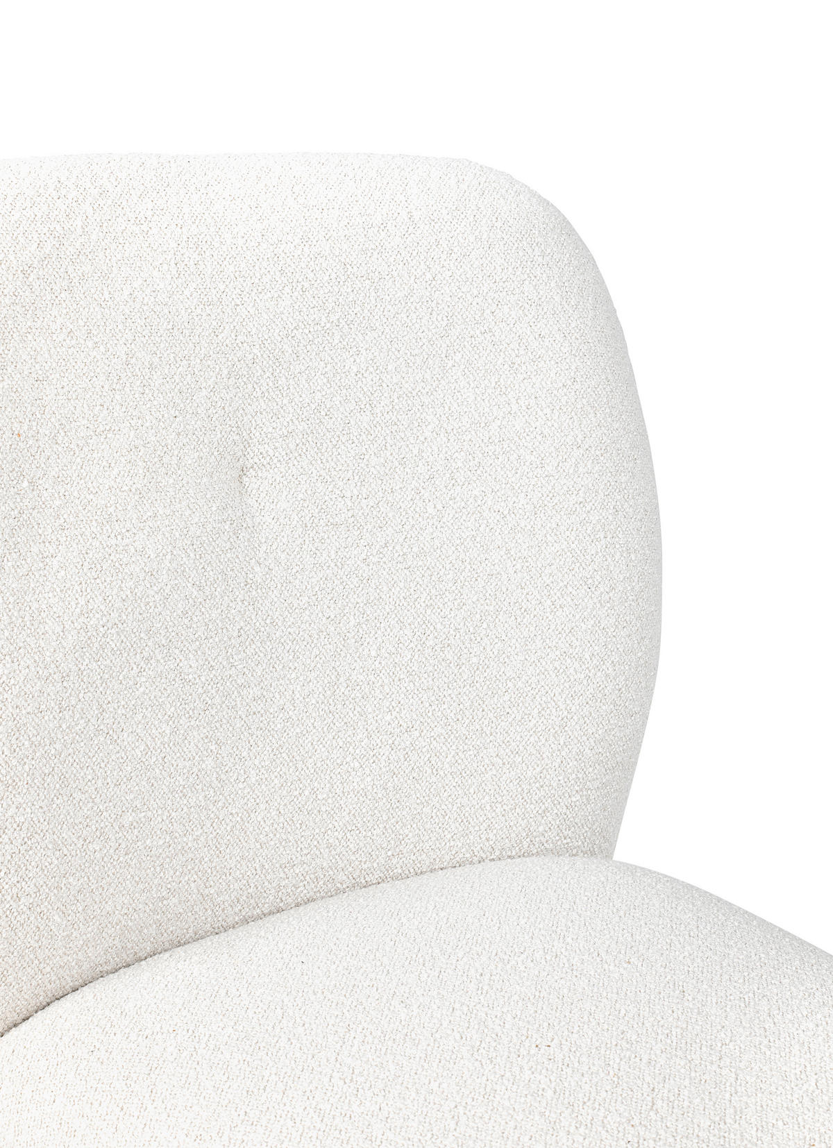 SCHWINGSTUHL  in Stahl Webstoff, Bouclé  - Perlmutt/Weiß, Basics, Textil/Metall (48/86,5/62,5cm) - Tom Tailor