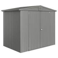 GERÄTEHAUS 244/203/156 cm  - Grau, Basics, Metall (244/203/156cm) - Biohort