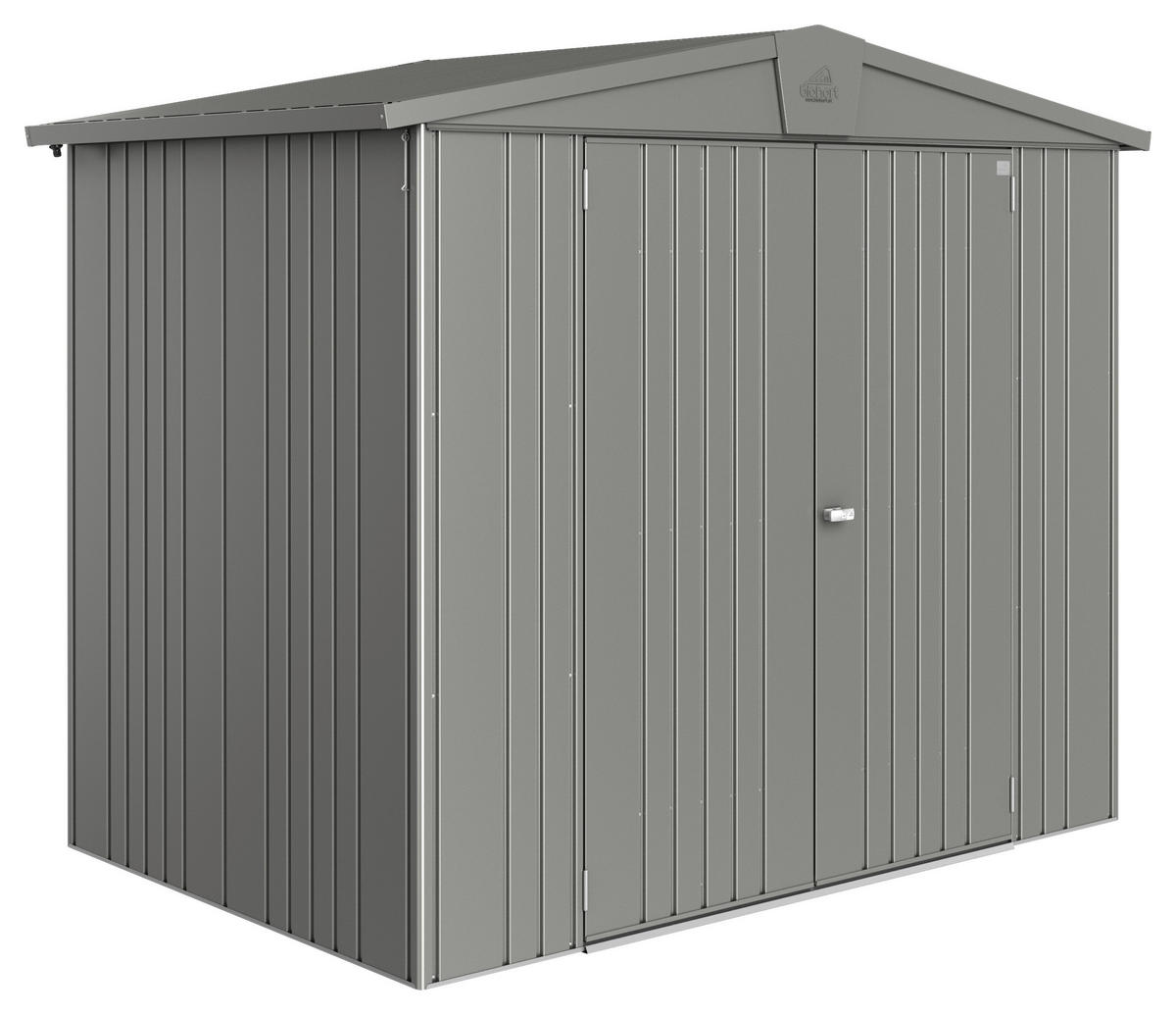 GERÄTEHAUS 244/203/156 cm  - Grau, Basics, Metall (244/203/156cm) - Biohort