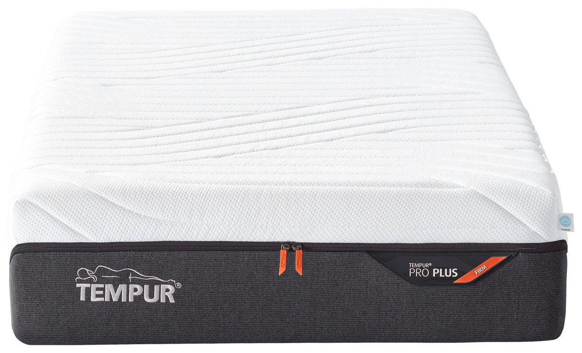 MATRATZE FIRM Pro Plus® Coolquilt 90/200 cm Höhe ca. 27 cm  - Anthrazit/Weiß, Basics, Textil (90/200cm) - Tempur