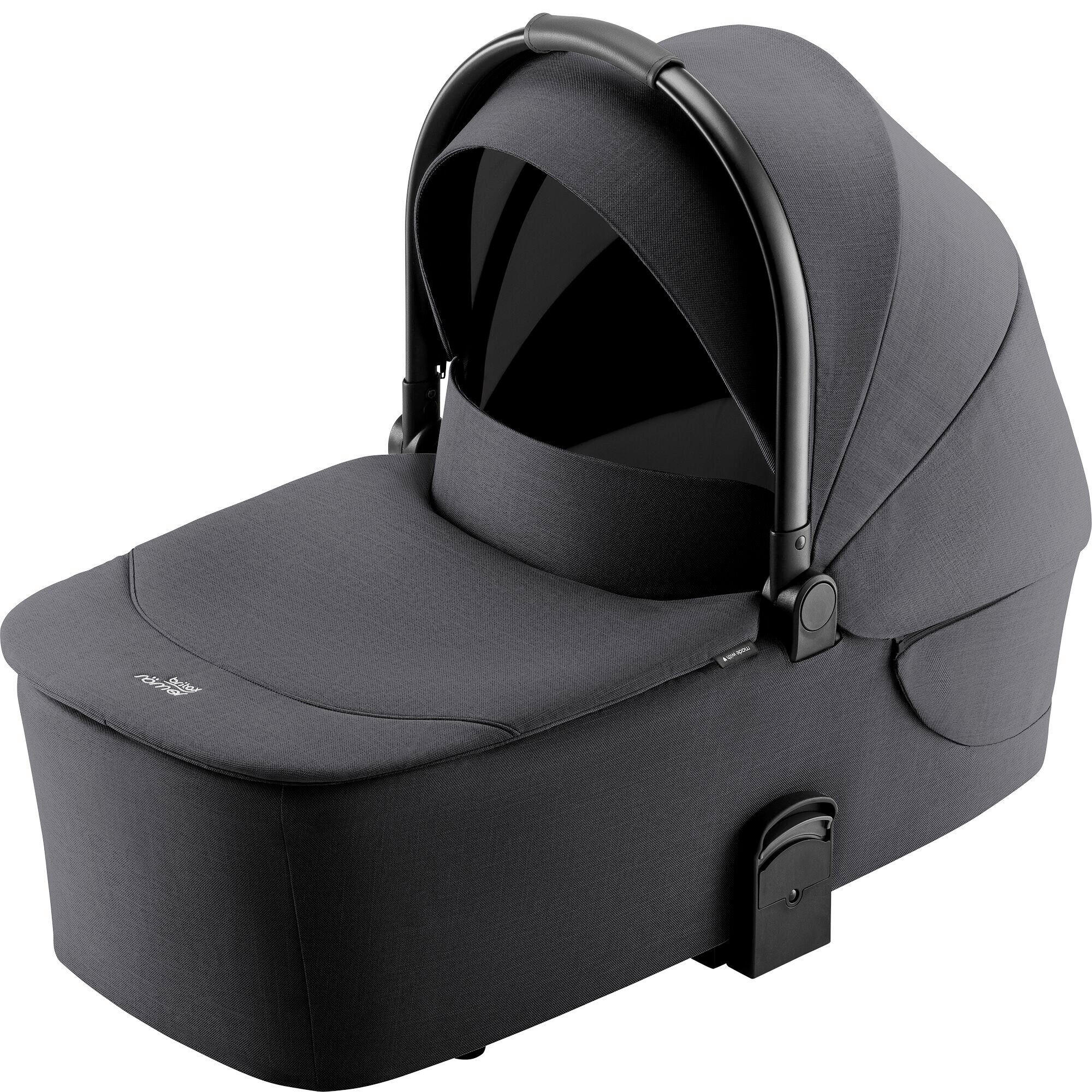 LIEGEWANNE Rio Carry Cot  - Schwarz, Basics, Textil/Metall (23/38/80cm) - Britax Römer