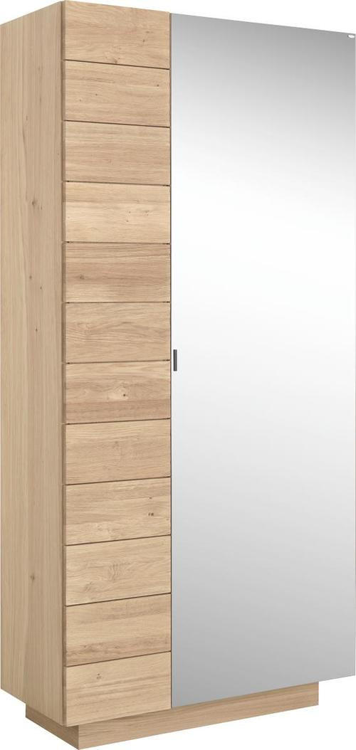 GARDEROBENSCHRANK 96/202/42,5 cm  - Eichefarben, Natur, Glas/Holz (96/202/42,5cm) - Voglauer
