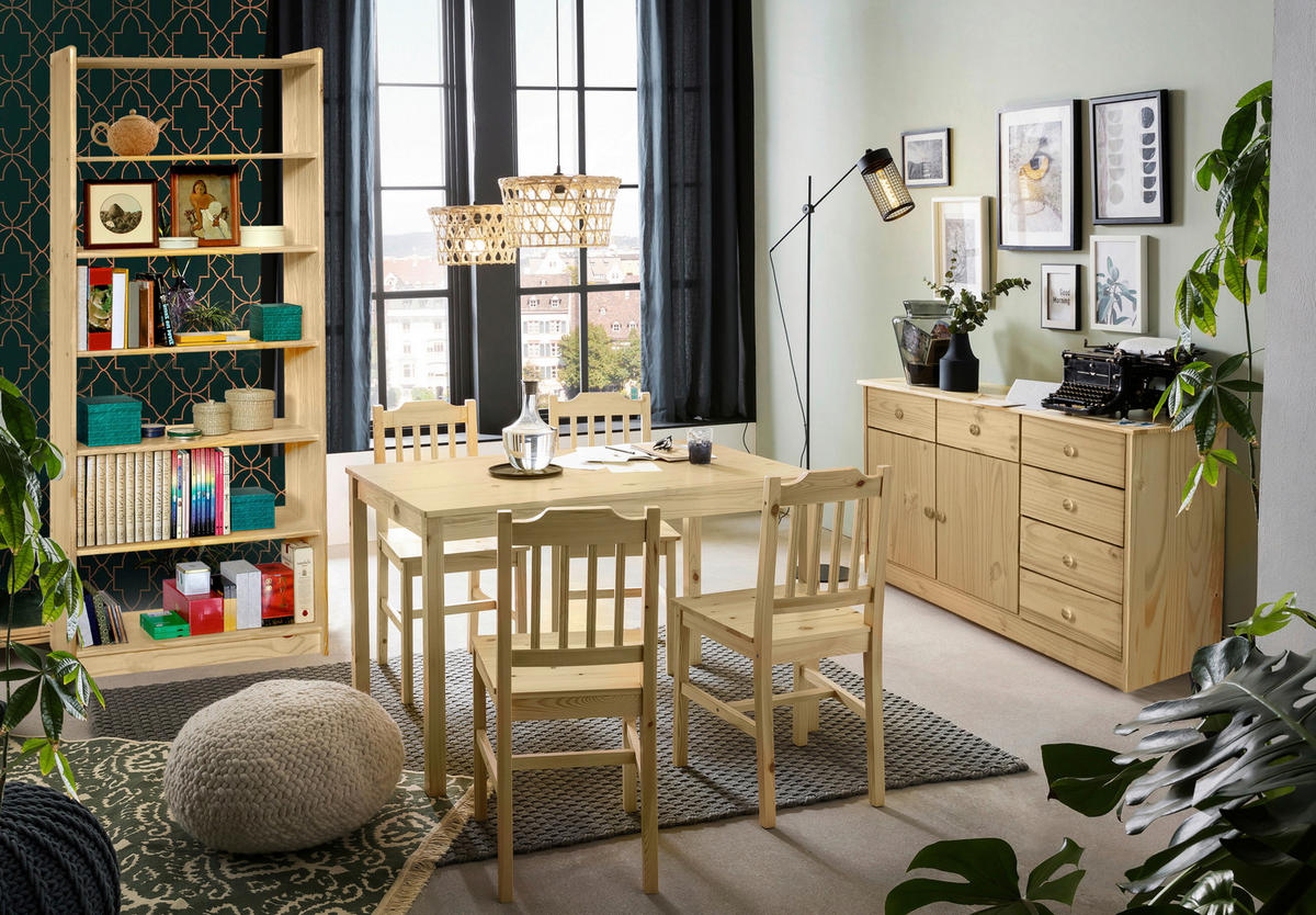 KOMMODE  in 118/75/35 cm  - Naturfarben, Design, Holz (118/75/35cm) - Livetastic