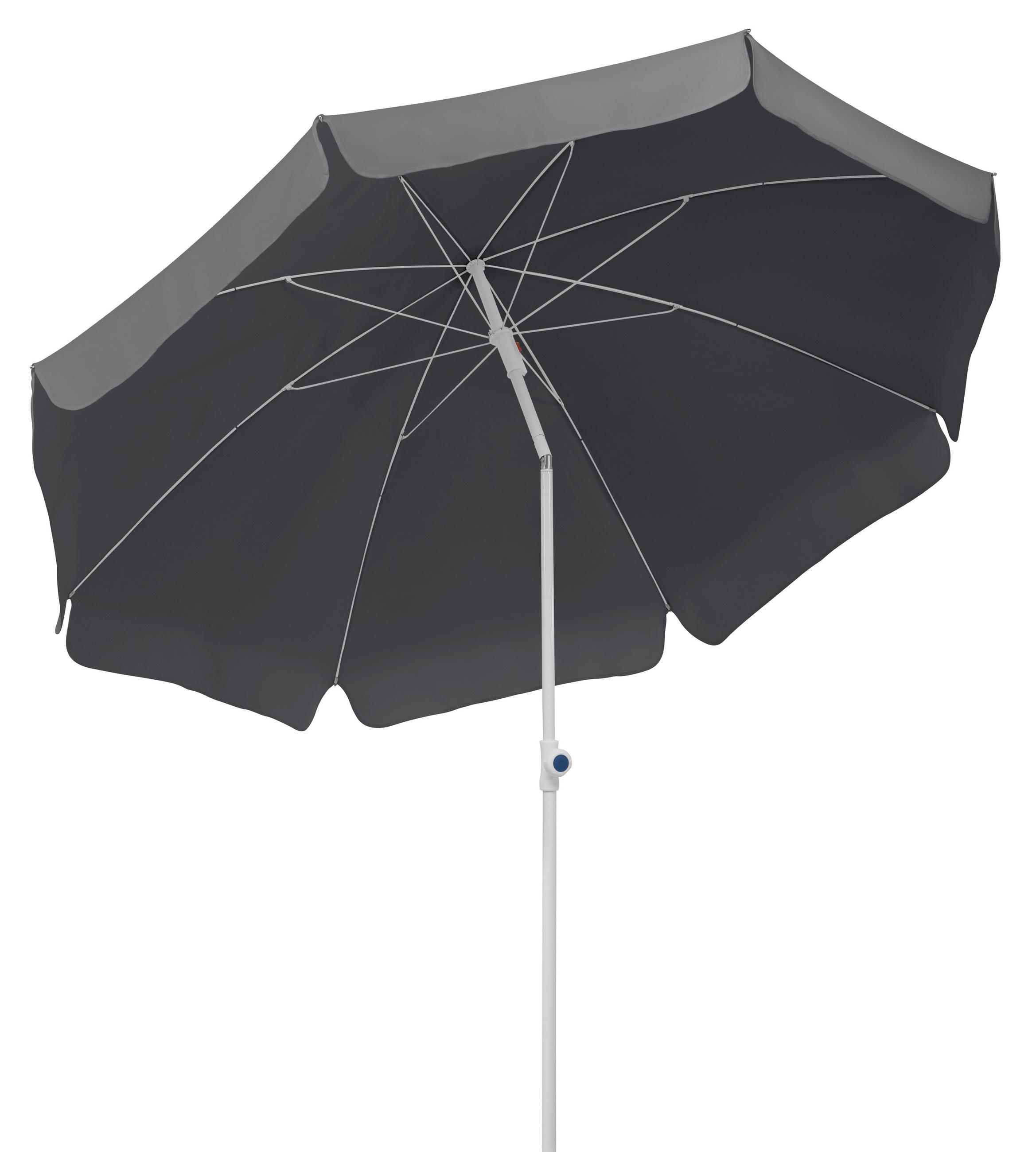 SONNENSCHIRM 240 cm Anthrazit  - Anthrazit/Weiß, Basics, Textil/Metall (240/230/240cm) - Schneider