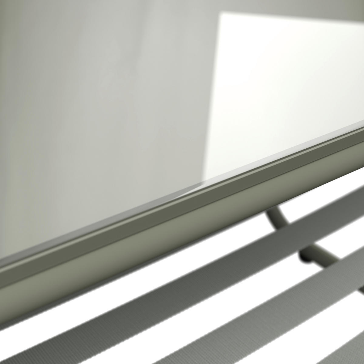 LOUNGEGARNITUR Eisen  - Beige/Grau, MODERN, Glas/Textil (128/62/82cm) - Ambia Garden