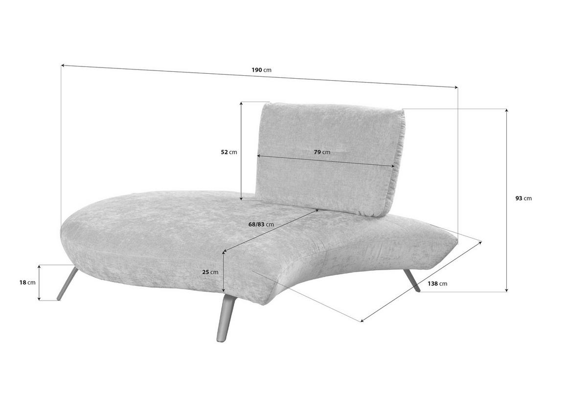 BIGSOFA Flachgewebe Rot  - Rot/Schwarz, Design, Textil/Metall (456/93/138cm) - Moderano